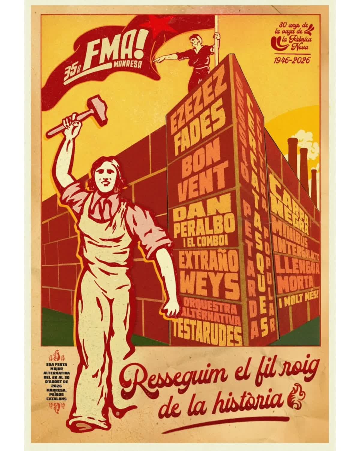 Cartell oficial de la 35a Festa Major Alternativa de Manresa